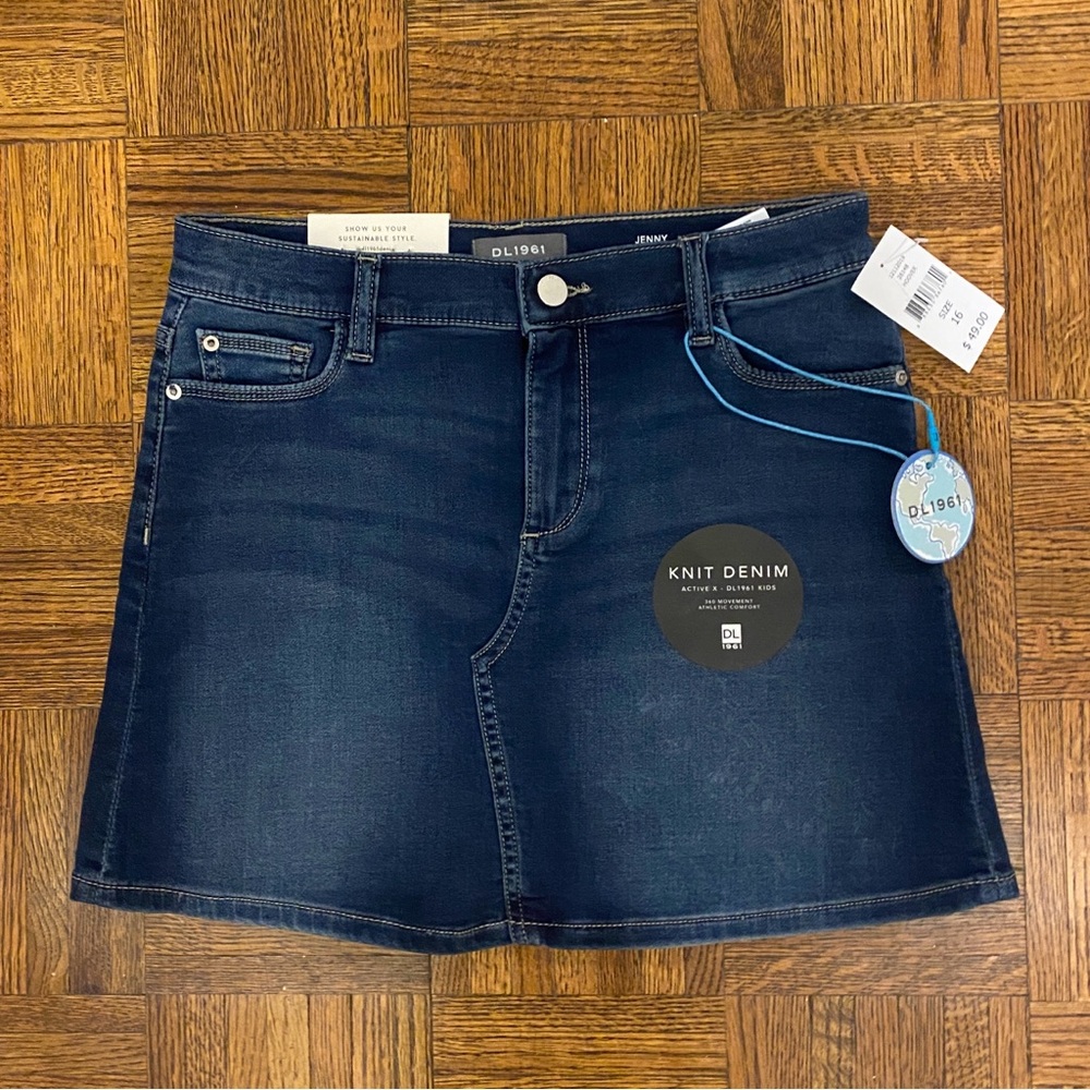 DL1961 Jenny Mini Skirt - Mid-Indigo